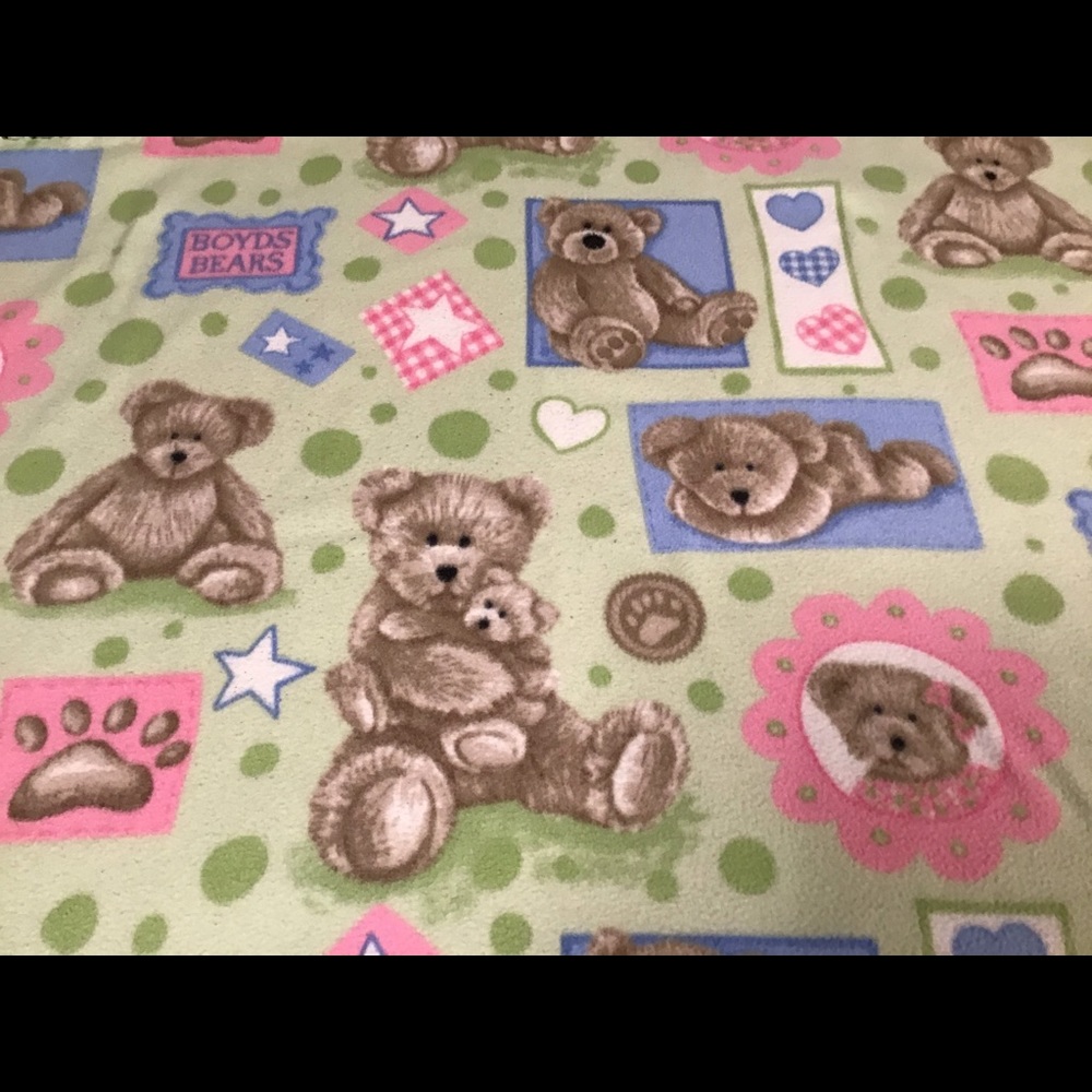 🏡 Handmade Boyd’s Bears Baby Blanket 36X48 🎉